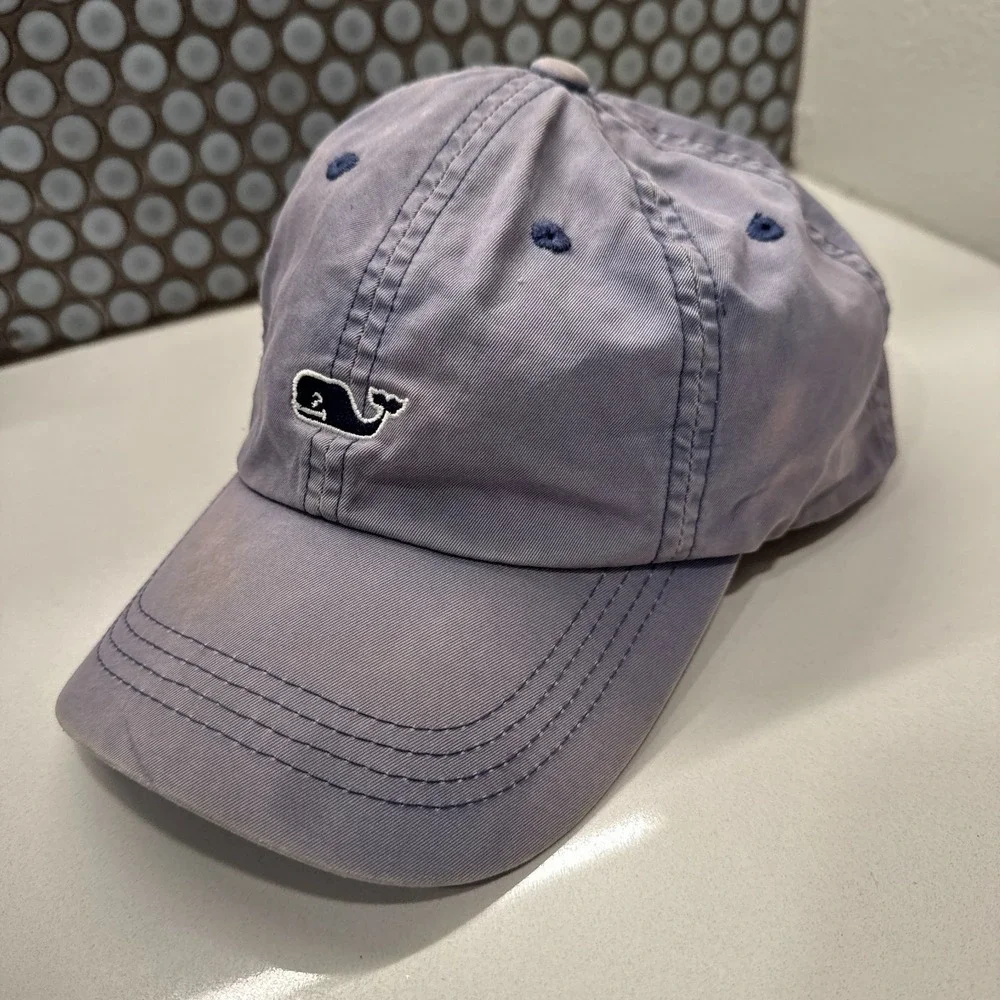Vineyard Vines Hat Cap Blue‎ Whale One Size Adjustable Strap Back Embroidered